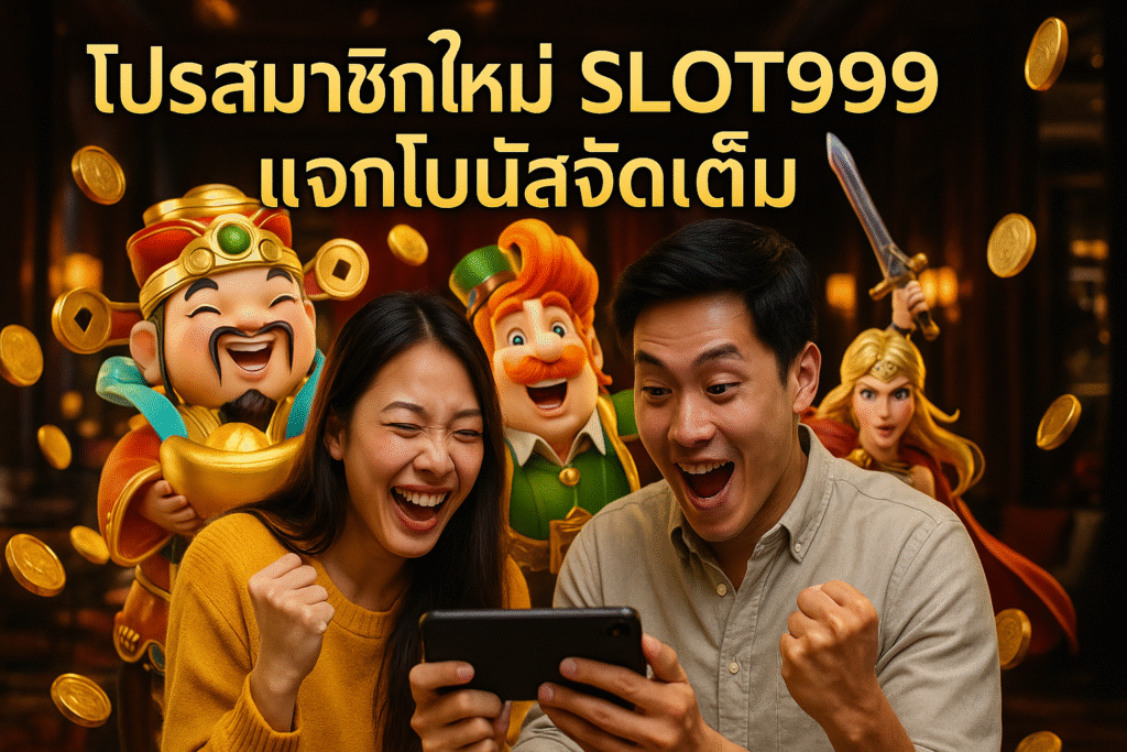 โปรสมาชิกใหม่ SLOT999 แจกโบนัสจัดเต็ม