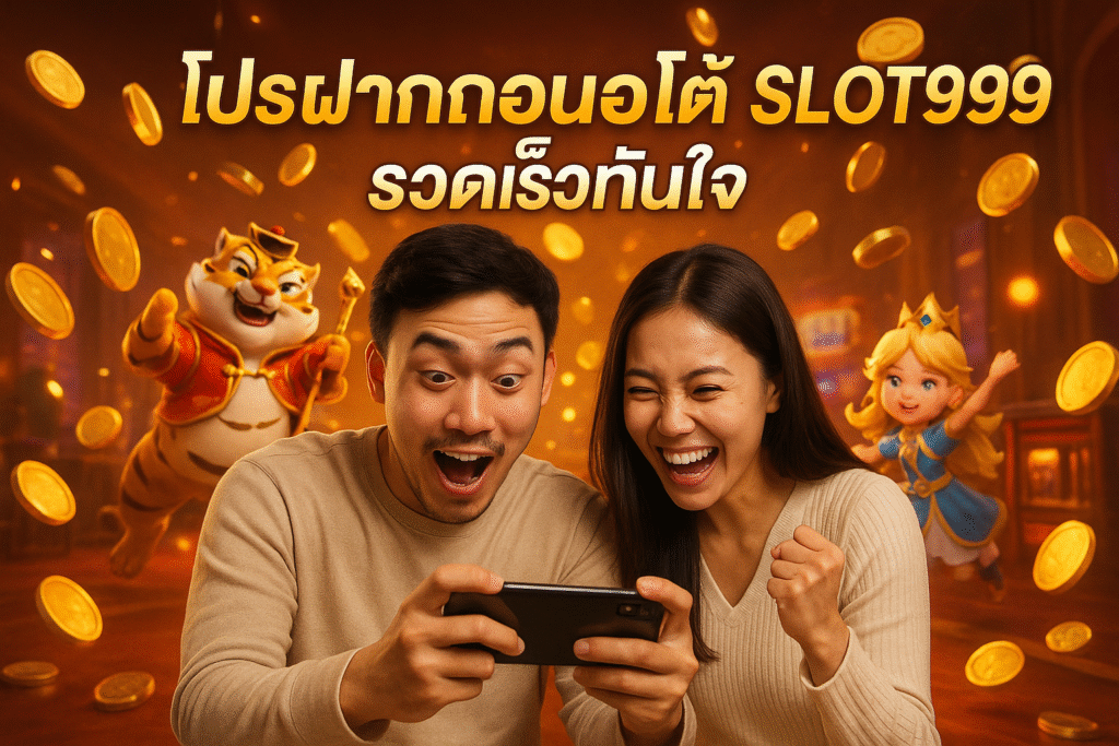 โปรฝากถอนออโต้ SLOT999 รวดเร็วทันใจ